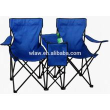 camping lover's chair with cooler table and carry bag